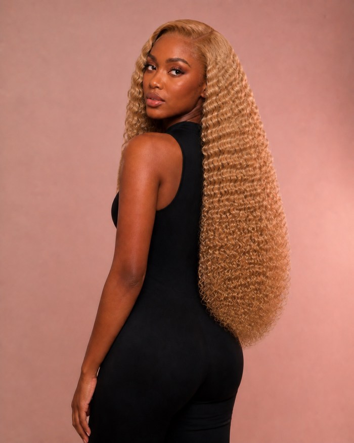 Blonde Deep Wave Human Hair Wig alternate view