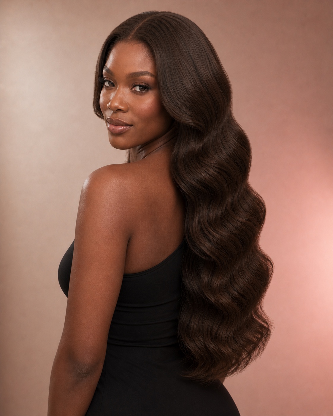 Brown Body Wave Human Hair Wig alternate view