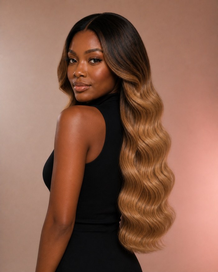 Ombré Blonde Body Wave Human Hair Wig alternate view