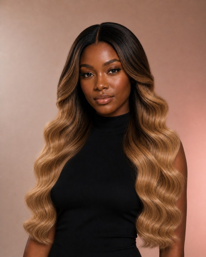 Ombré Blonde Body Wave Human Hair Wig